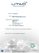 品质系统 认证书 : IATF16949(波蘭工廠)